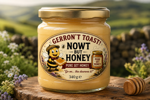 Gerront Toast Pure Set Yorkshire Honey jar