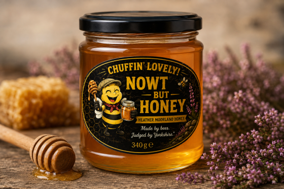 Chuffin' Lovely Heather Moorland Honey jar